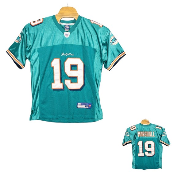 Reebok On Field Stitched On Field Miami Dolphins Brandon Marshall Jersey Sz 48 - Picture 1 of 7